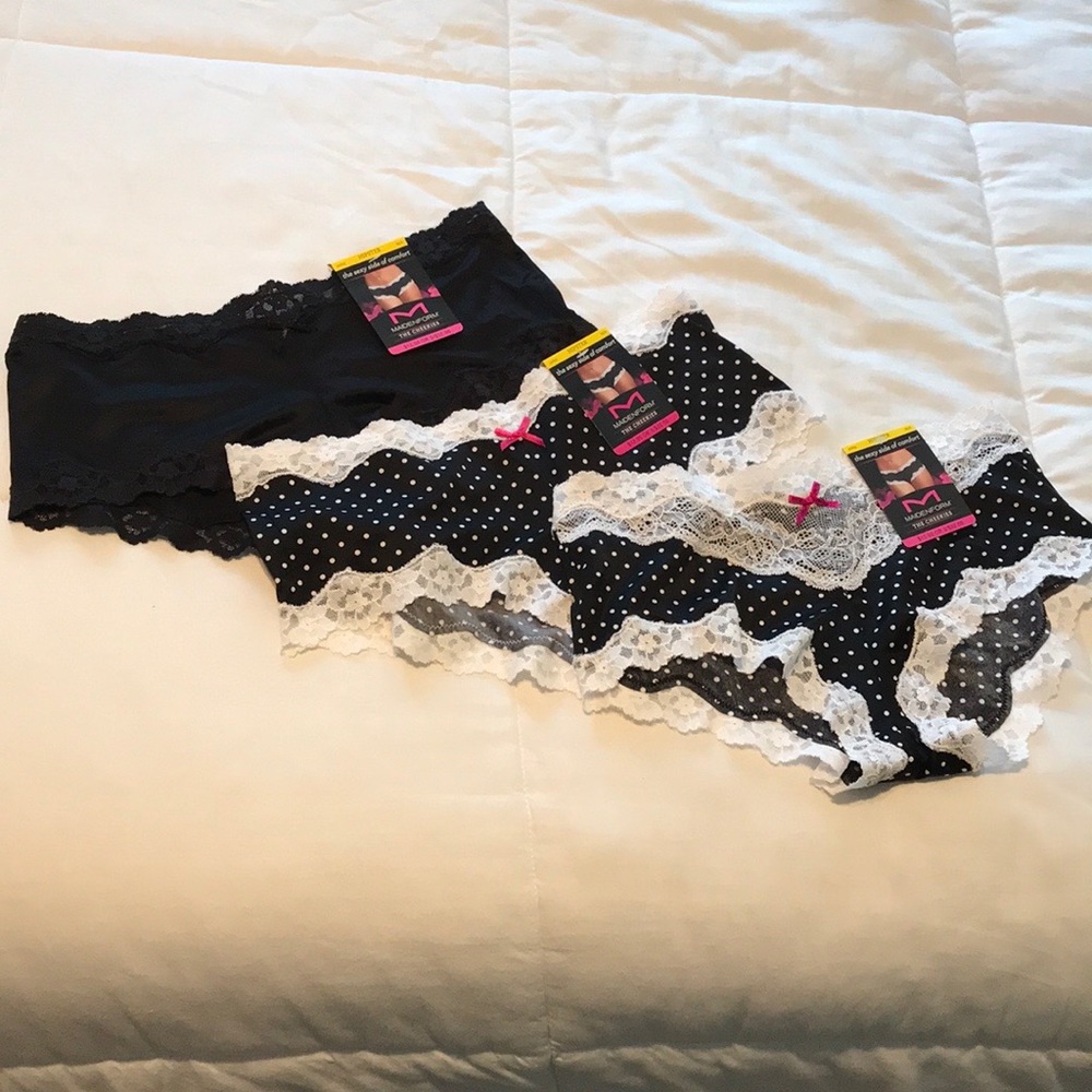3 Maidenform Hipster panties, size M, NWT